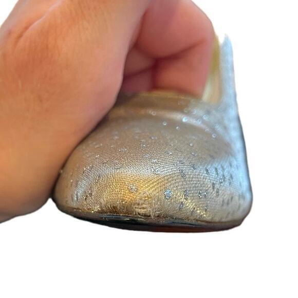Vintage Stuart Weitzman for Neiman Marcus‎ Champagne Gold & Silver Glitter Pumps - Picture 14 of 14